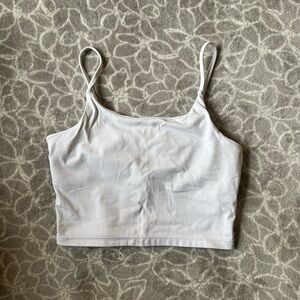 White tank top with built in bra